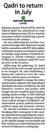 Minhaj-ul-Quran  Print Media CoverageDaily The Nation Page-5